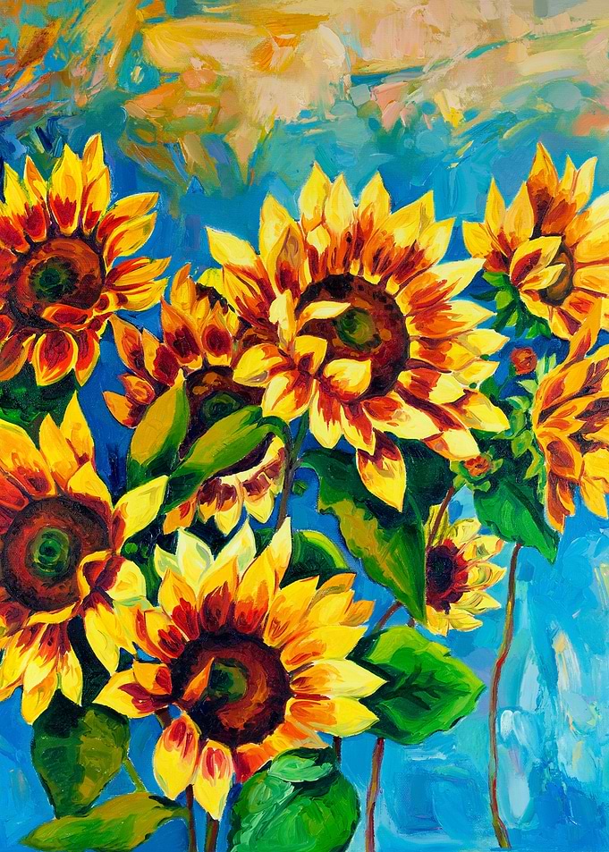 flower painting made by: Dian Wahyudi