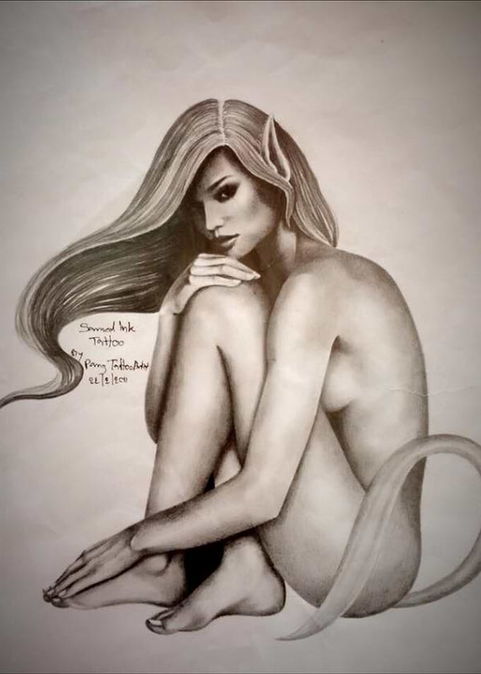 drawing by Pang Tattoo Artist