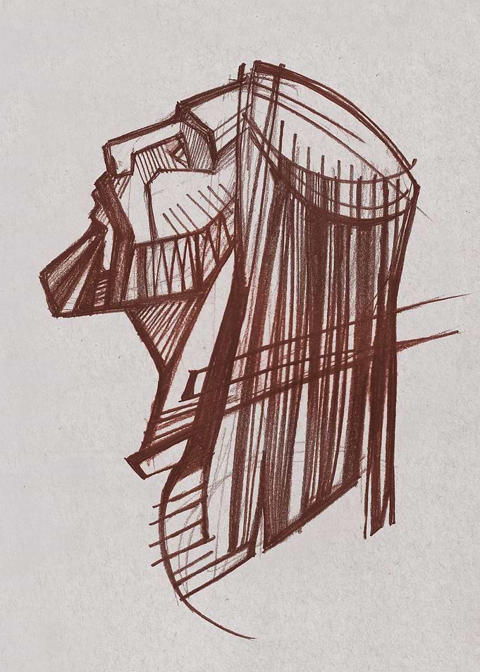 Hand drawn illustration or drawing of Jesus Christ Face ...