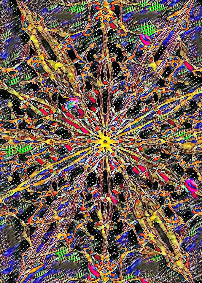Colour Burst Star Mandala