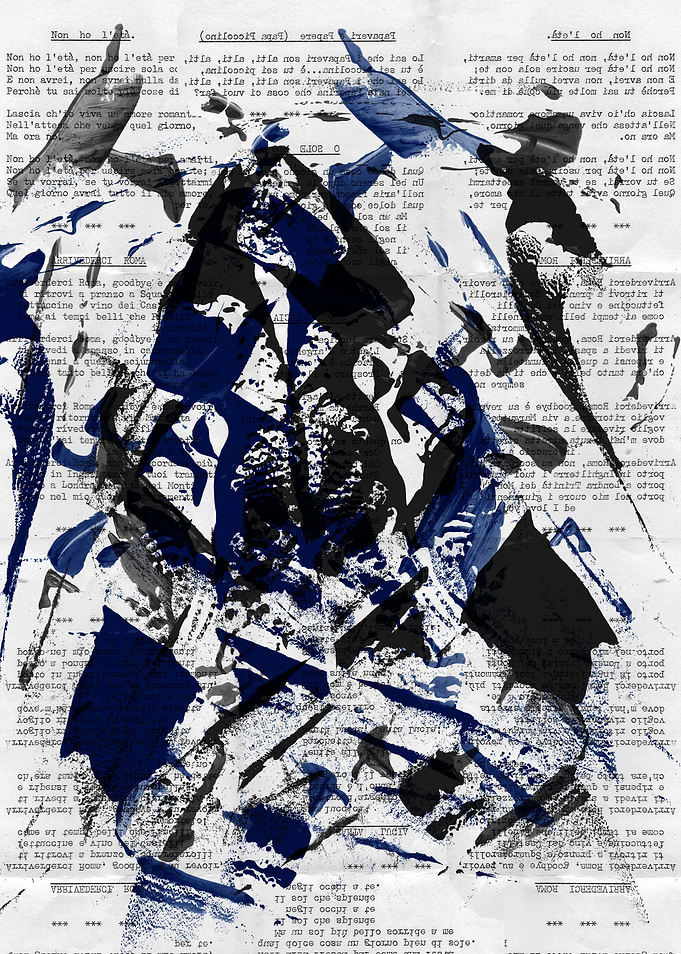 text samurai by gasponcetext art mixed with acrylics ab ...
