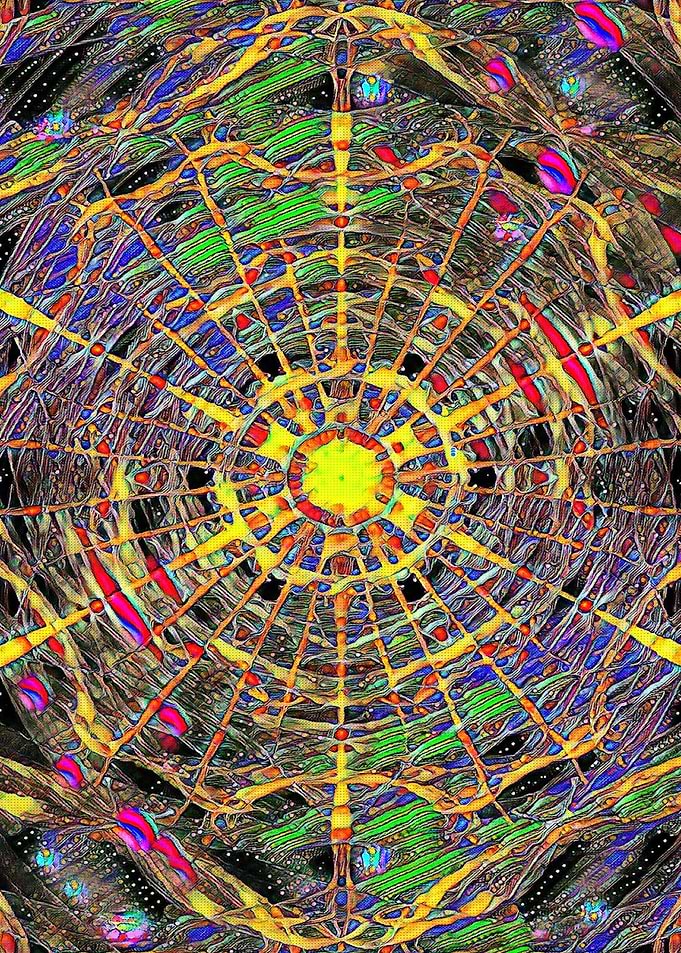 Colourful Worm Hole
