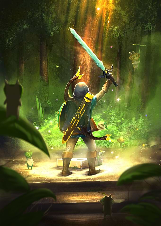 That epic moment when you grab the Master Sword :)