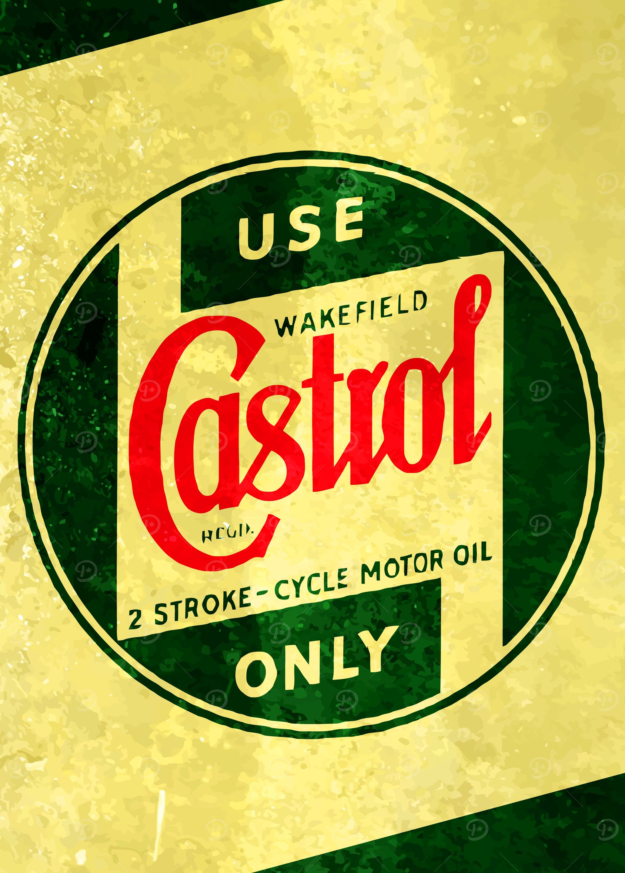 The vintage metal collection of fuel service stations. ...