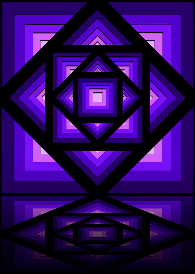 Violet Geometric Mandala