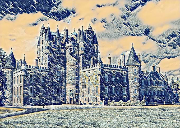 Glamis Castle, Scotland built circa 1376