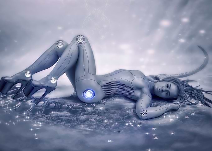 Electric Dreams A digital scifi art image created from ...