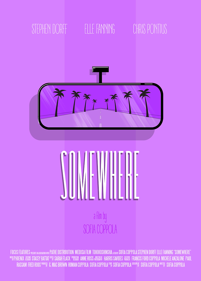 Illustration for the movie 'Somewhere' directed by Sof ...