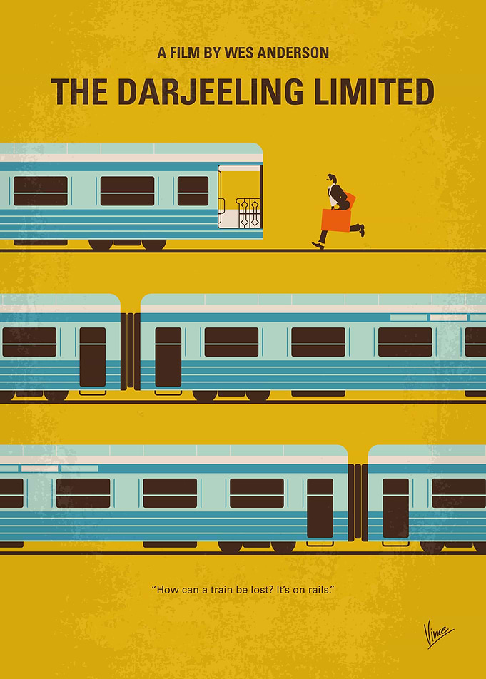 No800 My The Darjeeling Limited minimal movie poster A ...