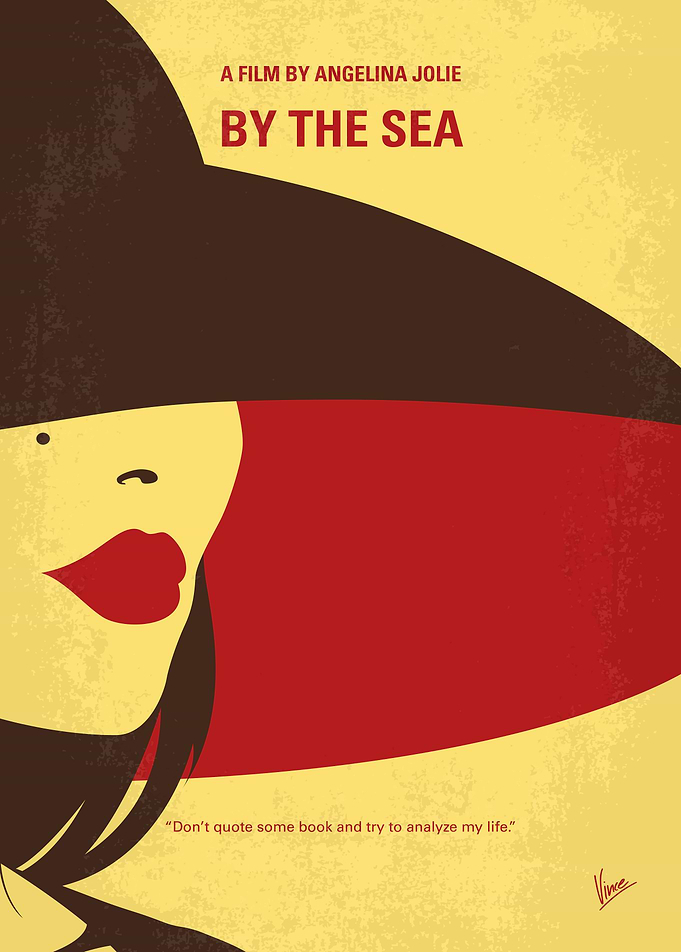 No805 My By the Sea minimal movie poster A couple trie ...