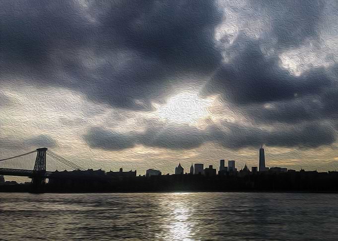 Sunset in New York