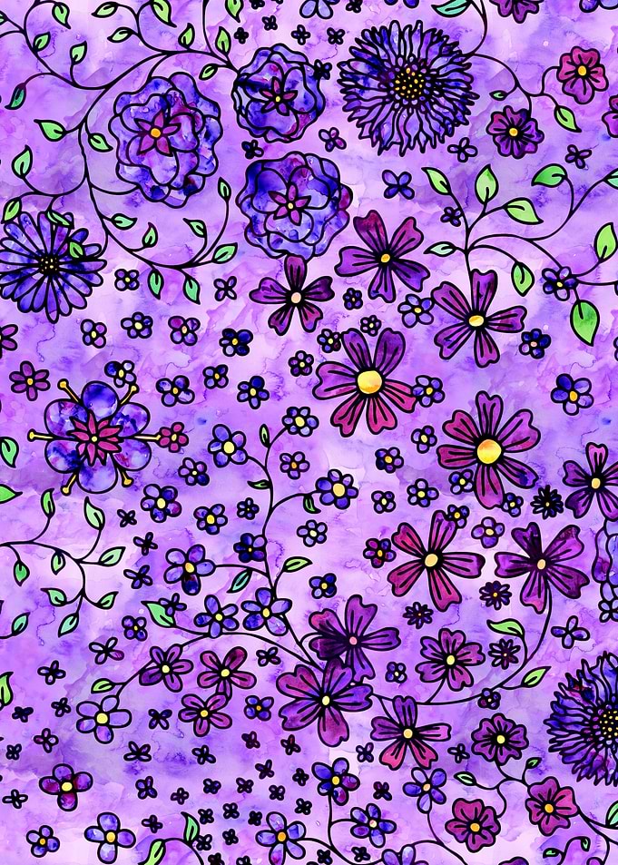 Purple Small Flowers