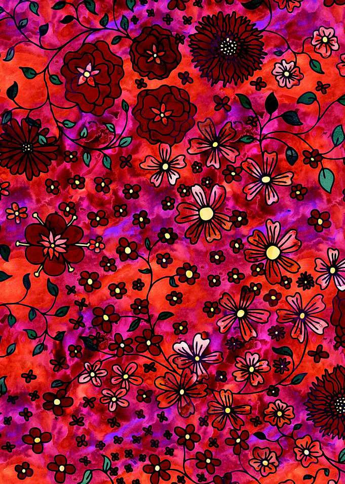 Red Small Flowers