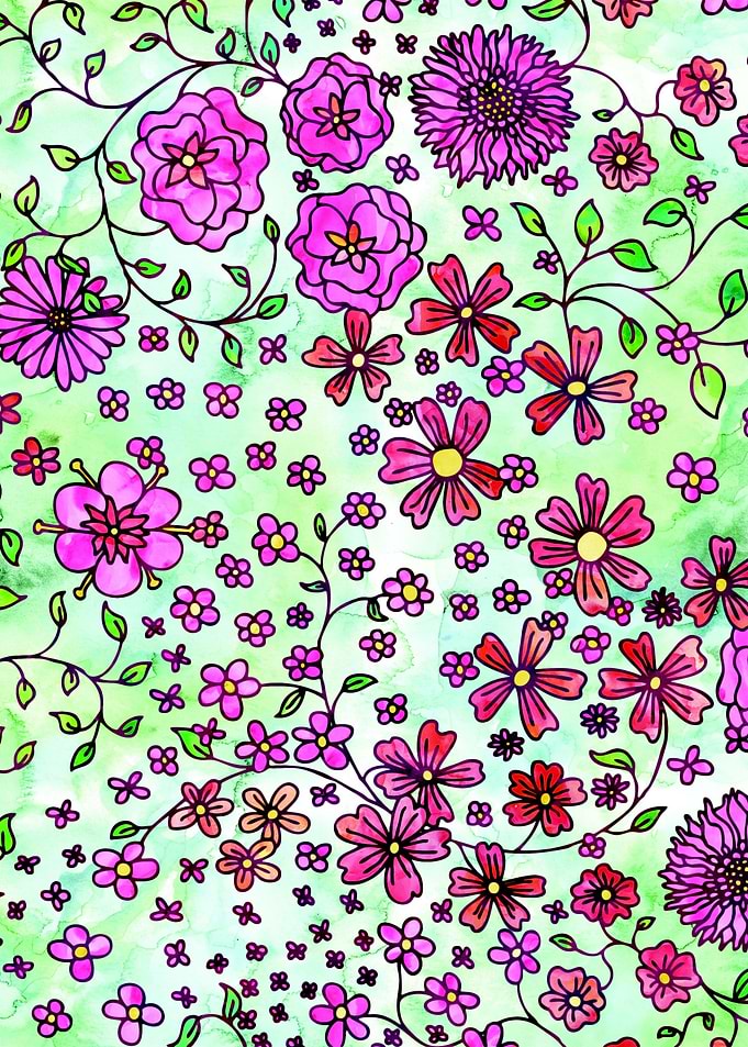 Pink Small Flowers