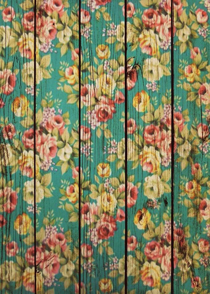 Flowers on Wood 04