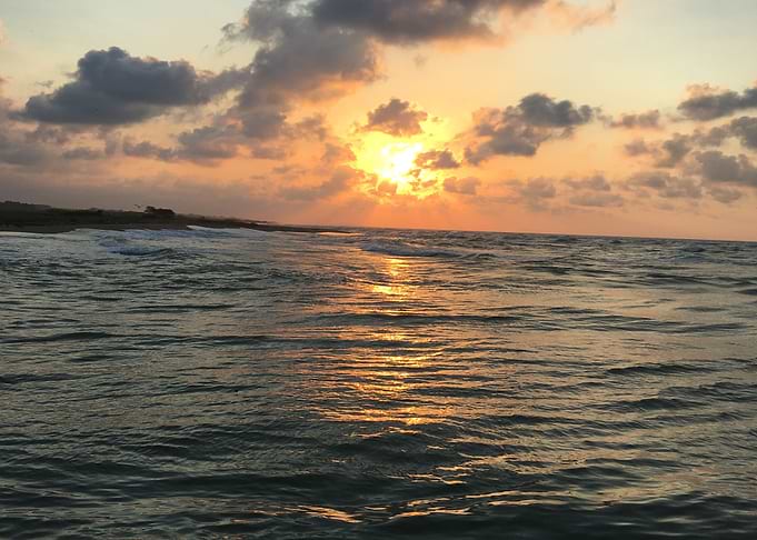 Sunset on the beach