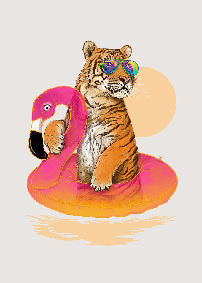 Chillin (Flamingo Tiger)