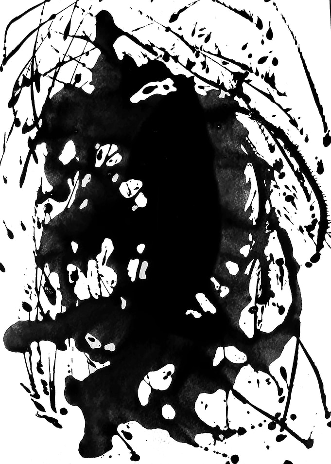 Abstract ink painting