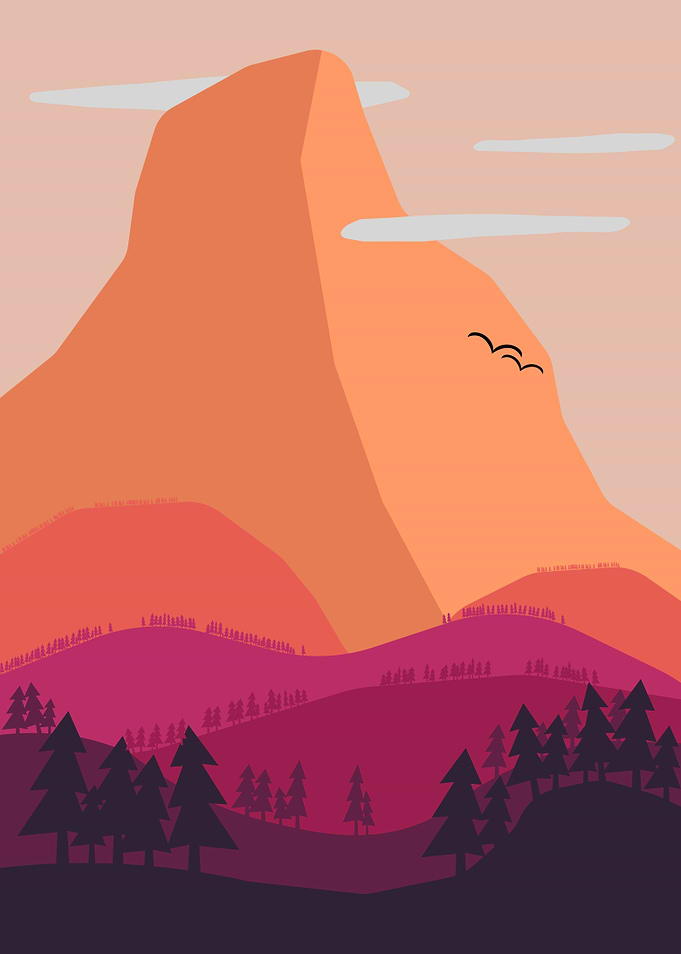 Forested mountain 2