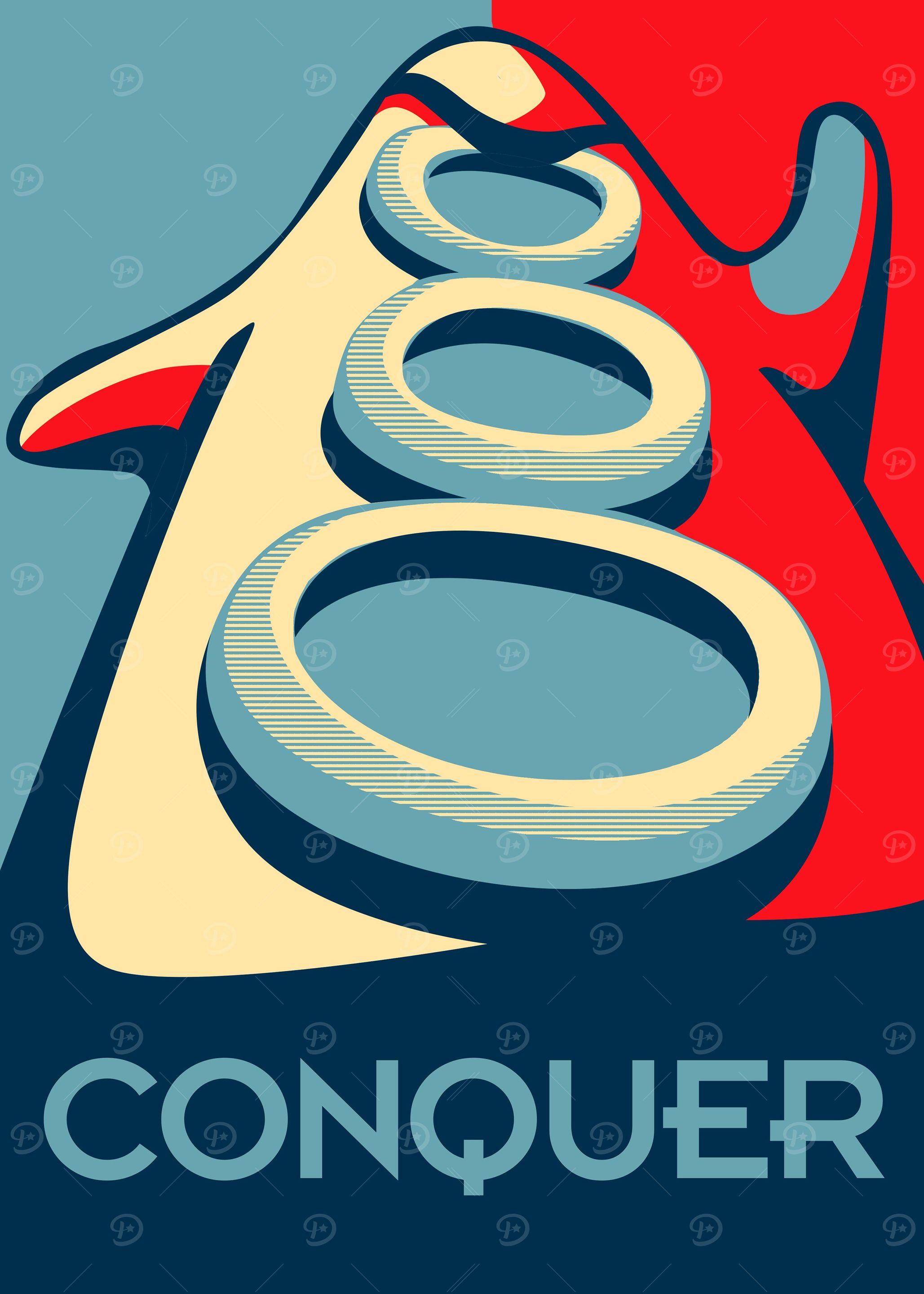 Mashup of videogame and meme poster