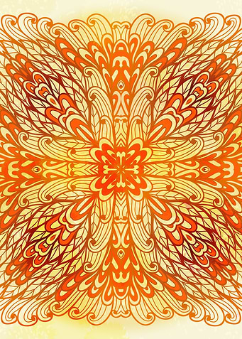 Hand Drawn Floral Mandala 01