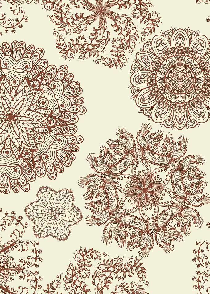 Hand Drawn Mandala Pattern 03