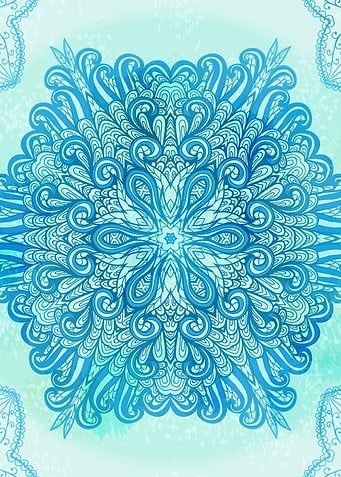 Hand Drawn Floral Mandala 03