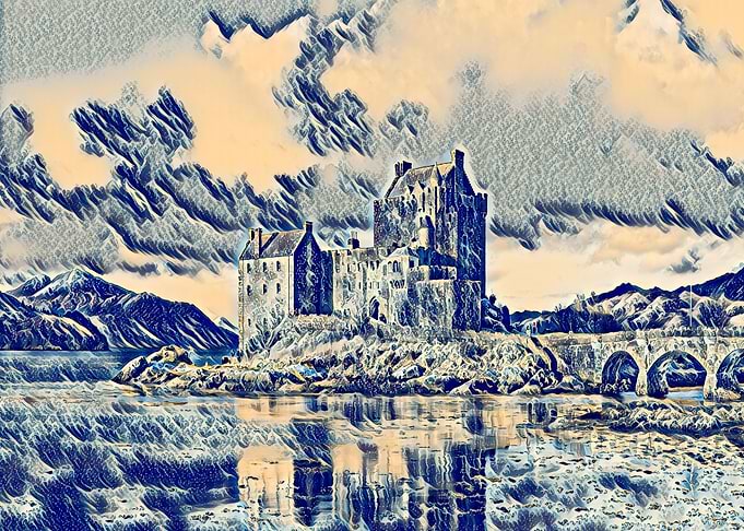 Eilean Donan Castle, Scotland built in the 14th Century ...