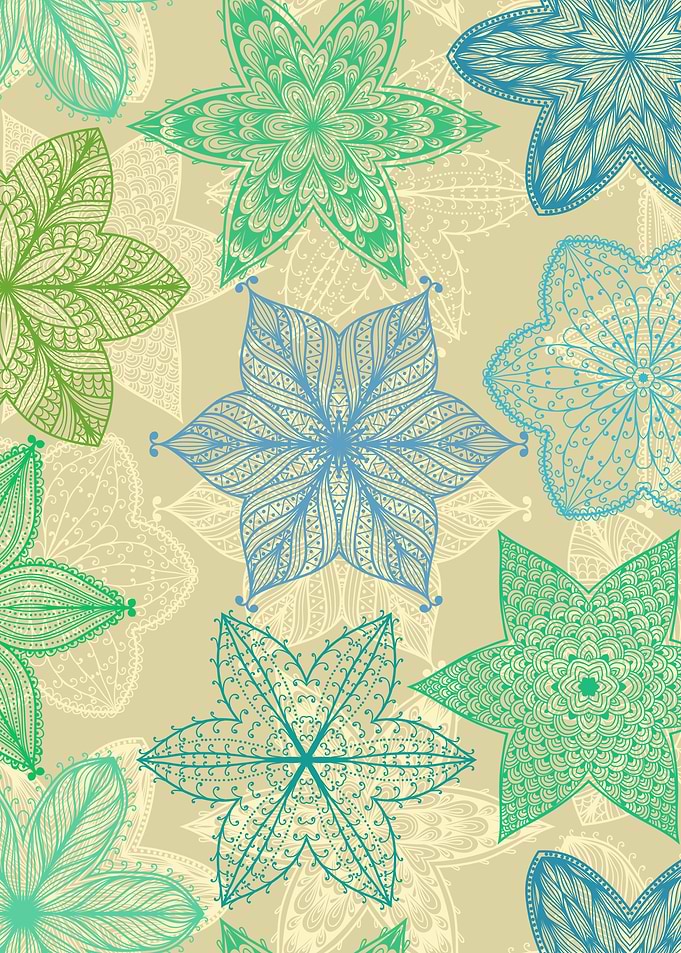 Hand Drawn Mandala Pattern 07