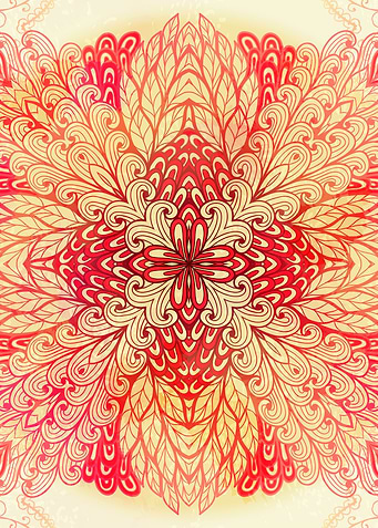 Hand Drawn Floral Mandala 02