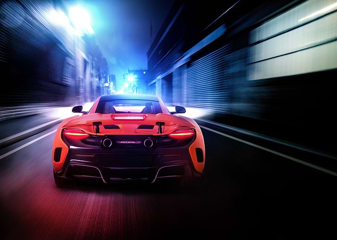 McLaren 675LT rig shot.
