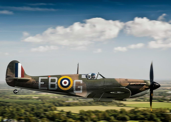 Spitfire 'P7' (a genuine survivor of the Battle of Brit ...