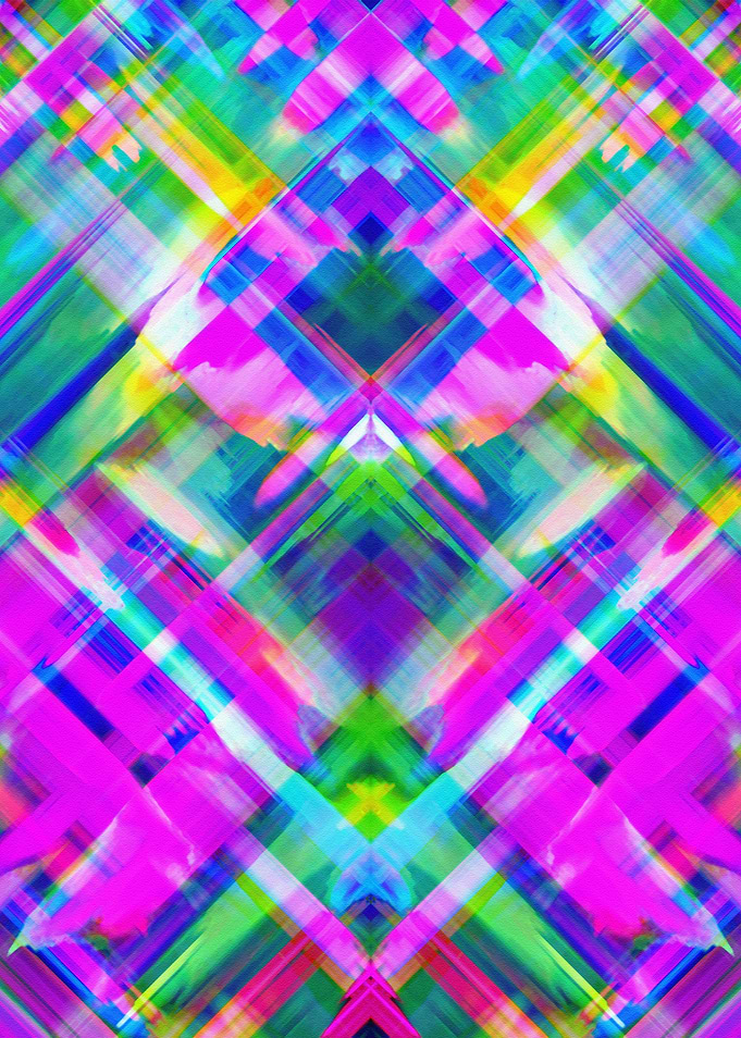 Colorful digital art splashing G469