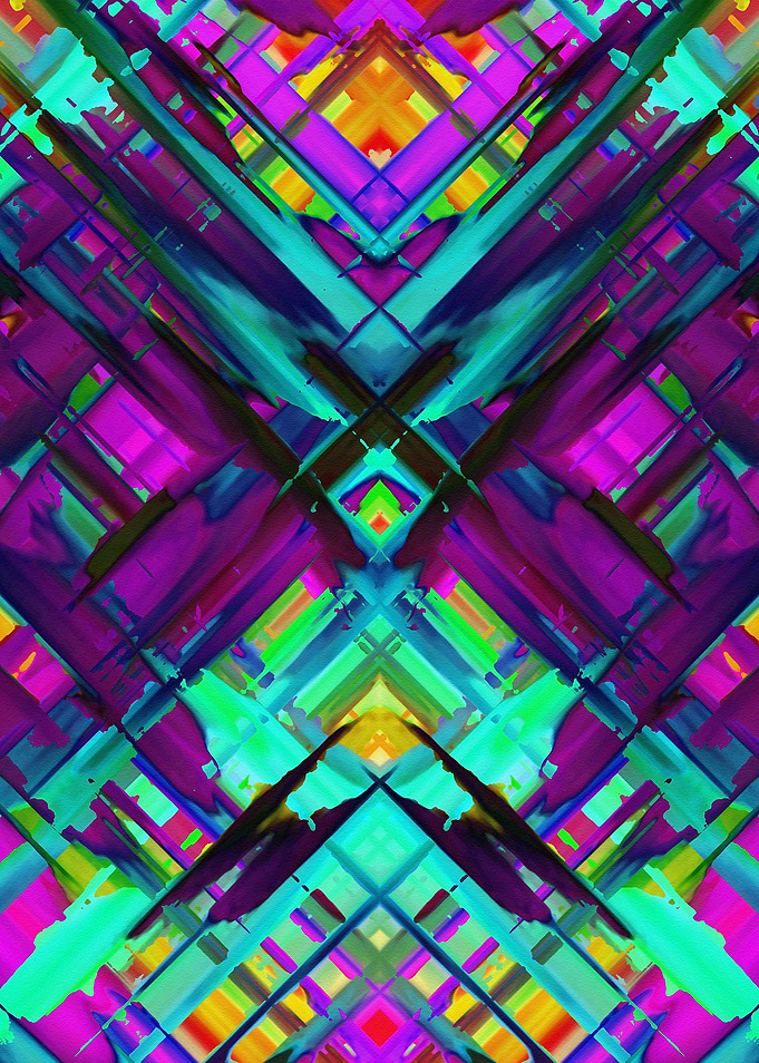 Colorful digital art splashing G472