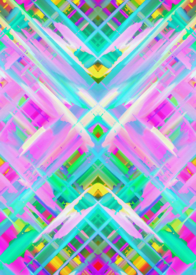 Colorful digital art splashing G473