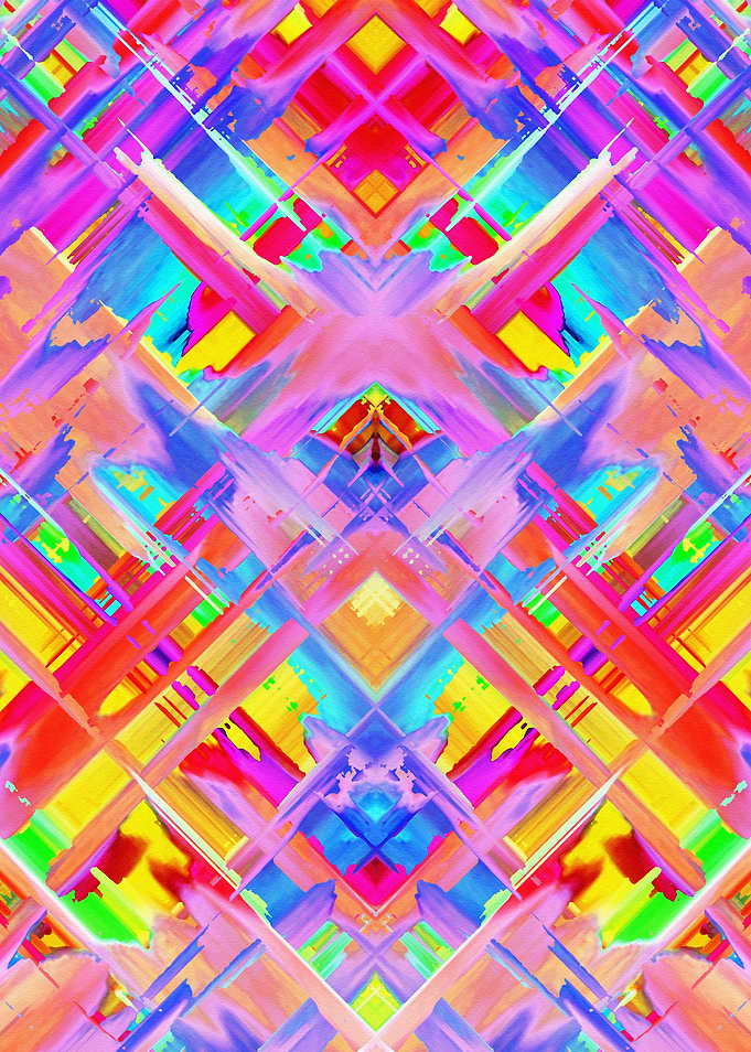 Colorful digital art splashing G470