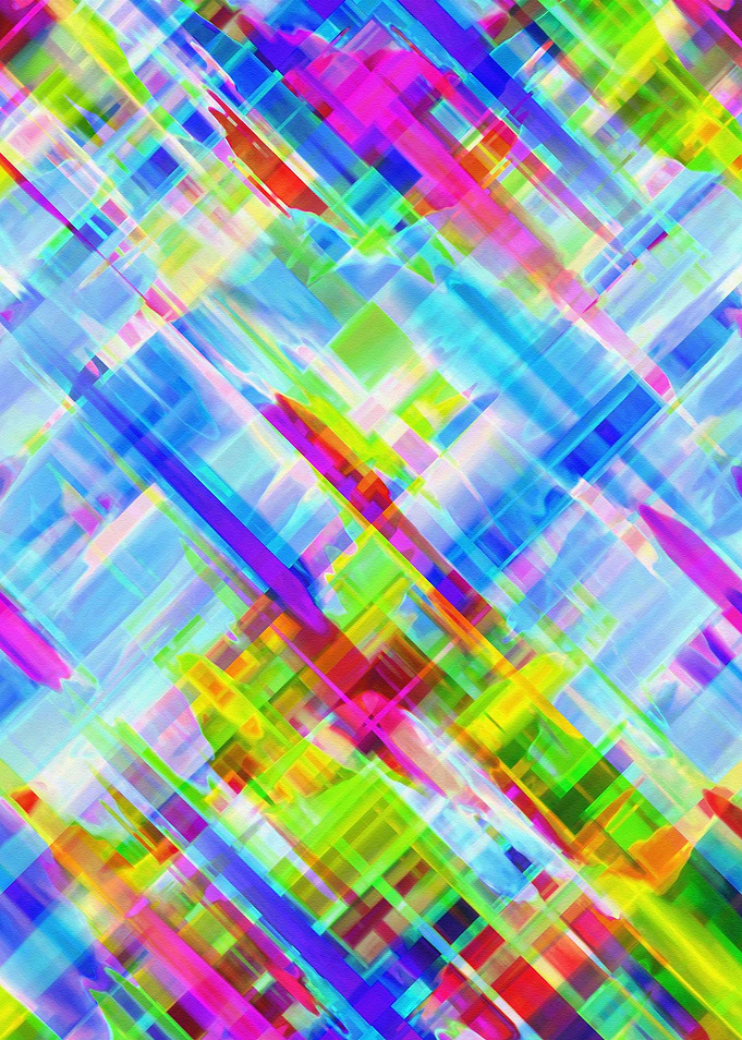 Colorful digital art splashing G468