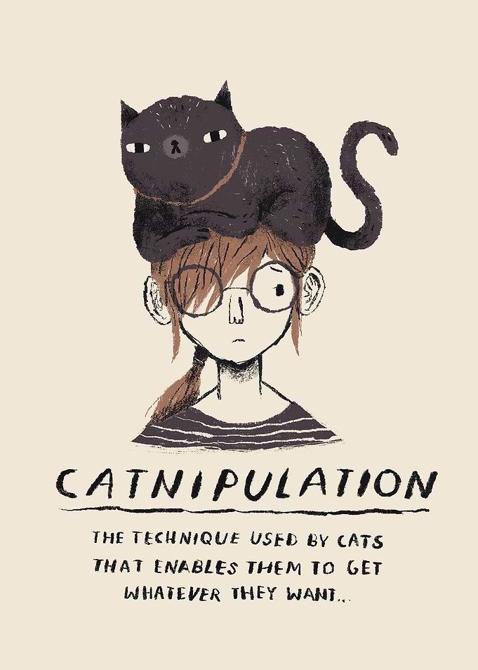 An exclusive catnipulation cat print. great for those c ...