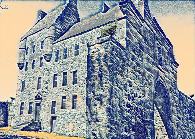 Fictional Lallybroch Castle as featured in Outlander, a ...