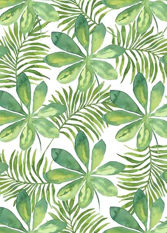 Tropical Branches Pattern 01