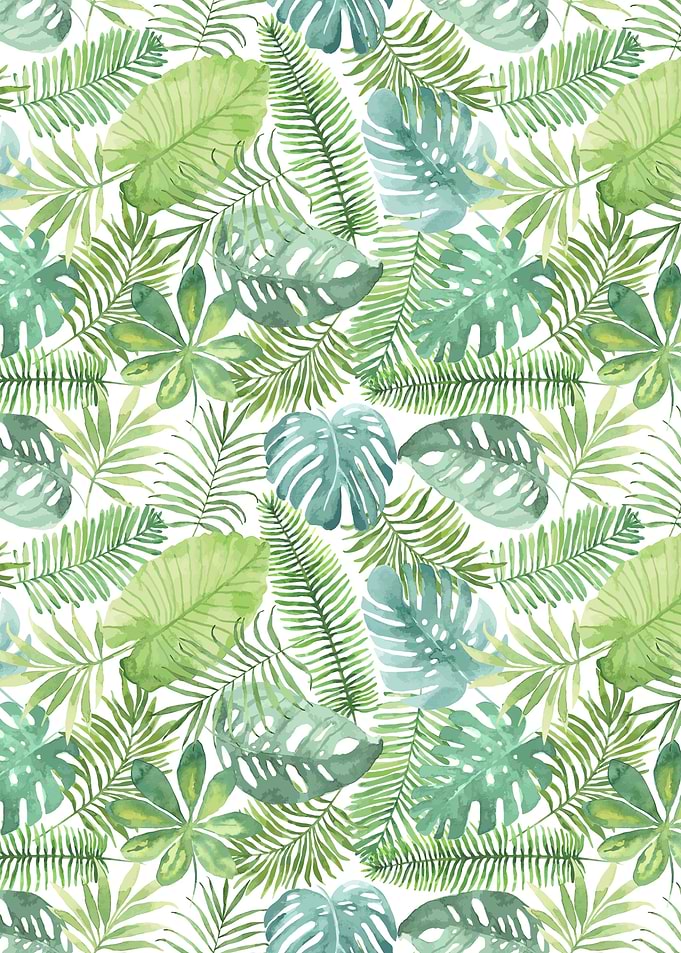 Tropical branches pattern 08