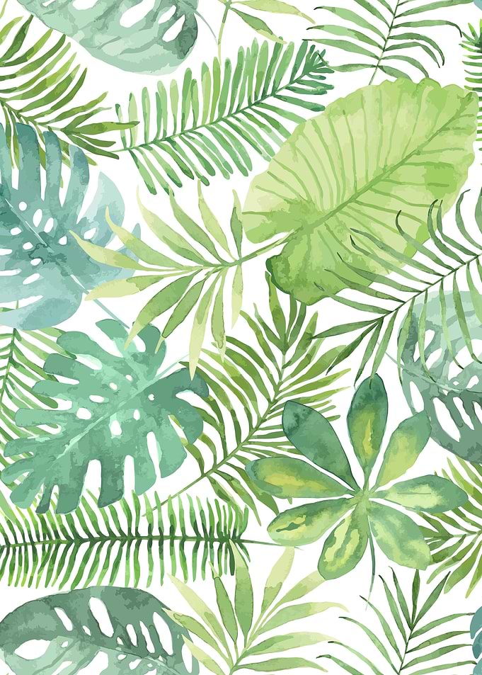 Tropical branches pattern 07