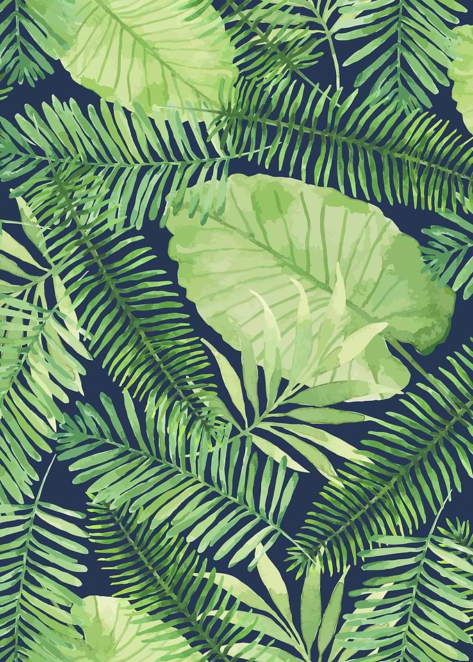 Tropical branches on dark pattern 09