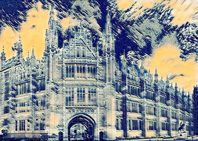 Marischal College Aberdeen, Scotland .