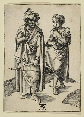 Albrecht Dürer - The Turkish Family, ca. 1496, engravin ...
