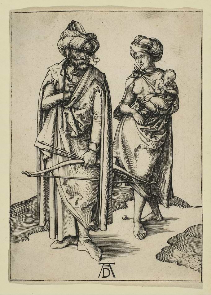 Albrecht Dürer - The Turkish Family, ca. 1496, engravin ...