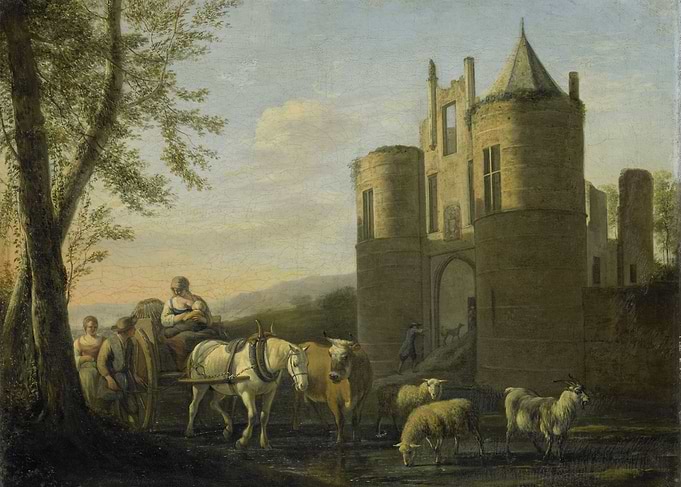 Gerrit Adriaensz Berckheyde - The Main Gate to Egmond C ...