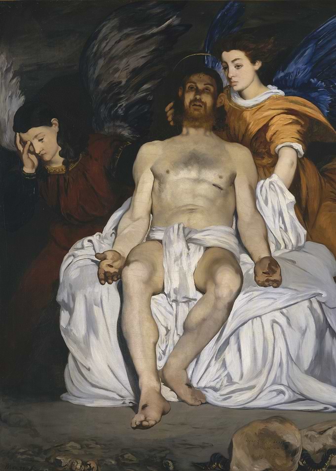 Édouard Manet - The Dead Christ with Angels, 1864, oil ...