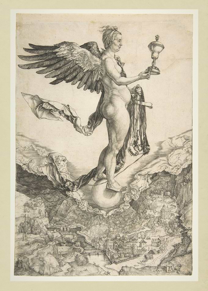 Albrecht Dürer - Nemesis (The Great Fortune), ca. 1501 ...