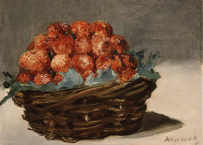 Édouard Manet - Strawberries, ca. 1882, oil on canvas; ...